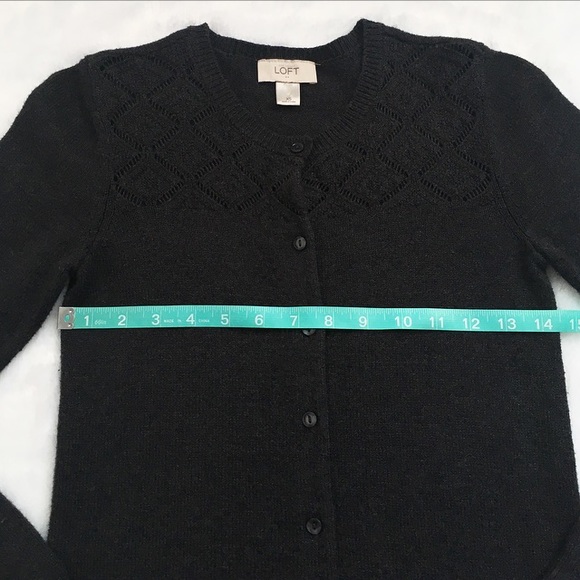 Like New Gray Ann Taylor Loft Cardigan Sweater - Picture 2 of 5